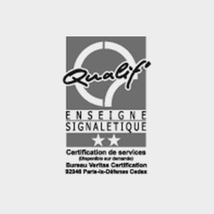 Visotec промышленное отделение Lenoir Services Лион Франция Сертификация Qualif Вывески Указатели