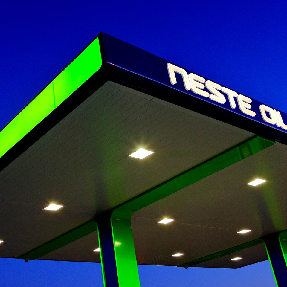 Service Station canopy by Visotec